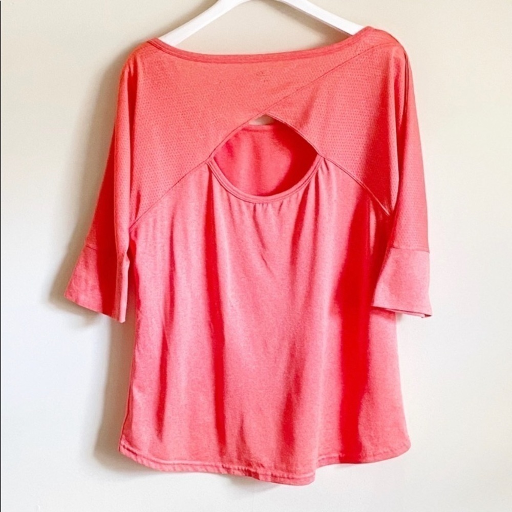 Champion Activewear Top Pink Coral Size M - Picture 2 of 6
